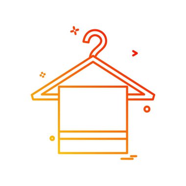 Tuvalet simgesi tasarım, renkli vektör çizim