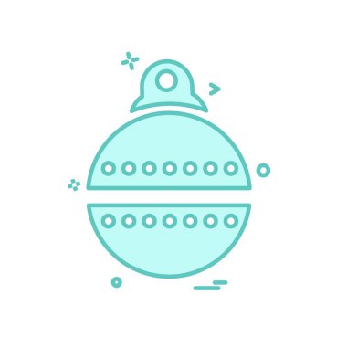 Noel top simge tasarlamak vektör