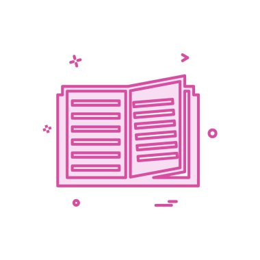 Kitapların simge tasarım vektörü