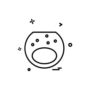 İçki simgesi tasarım, renkli vektör çizim 