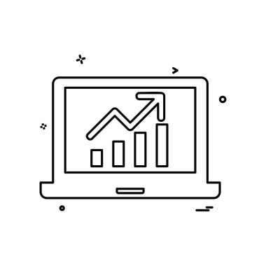 Laptop Grafik tasarım vektörü