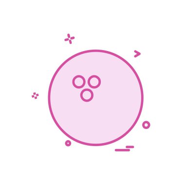 Topu simge tasarlamak vektör