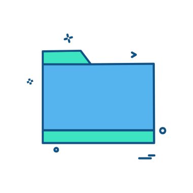 Klasör simge tasarlamak vektör