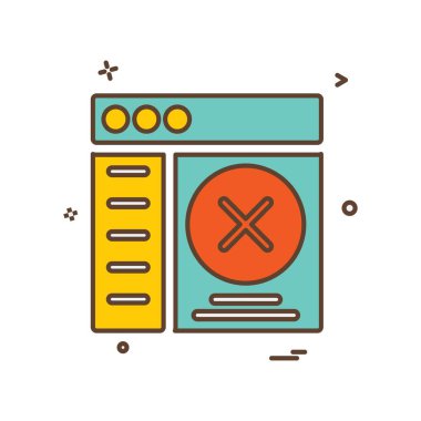 Web düzen simge tasarlamak vektör