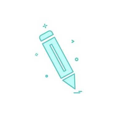 Kalem simgesi tasarım vektörü