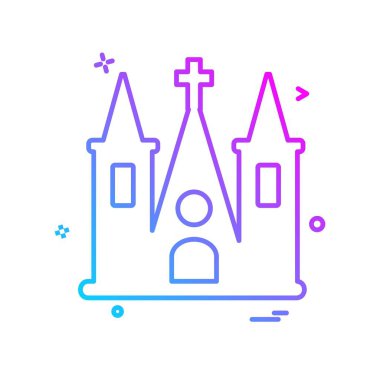Kilise simge tasarlamak vektör
