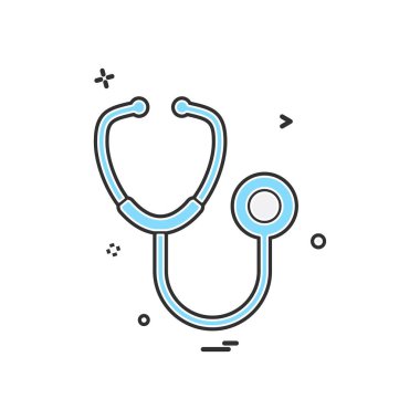 Tıbbi simge tasarım, renkli vektör çizim