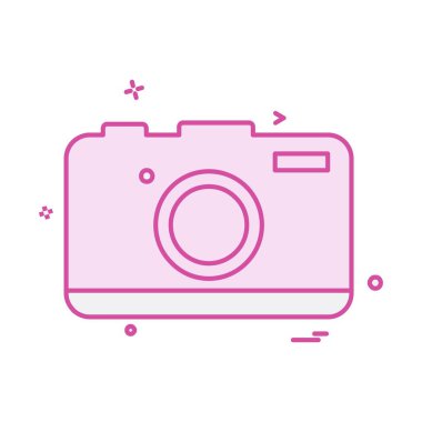 Kamera simgesi tasarım vektörü