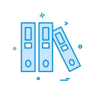 Kitapların simge tasarım vektörü