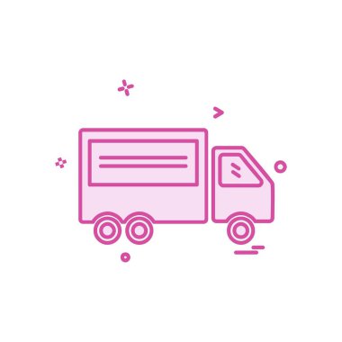 Kamyon simgesi tasarım vektörü