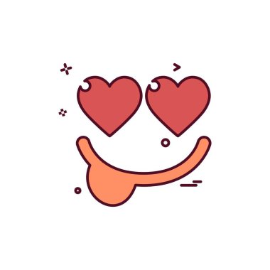 Kalp simgesi tasarım, Sevgililer günü için vektör çizim