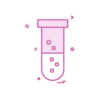 Tüp simgesi tasarım, renkli vektör çizim