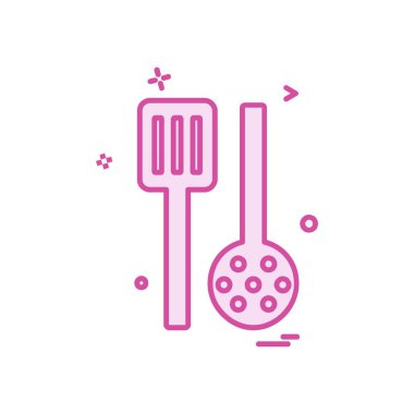 Mutfak simgesi tasarım vektörü