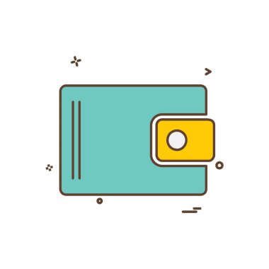 m-cüzdan simgesi tasarım, vektör çizim