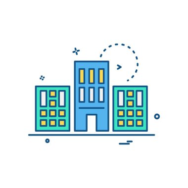 Emlak simge tasarlamak vektör