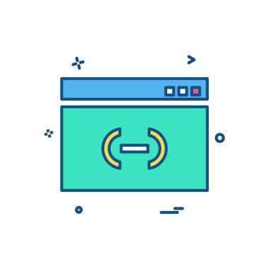 Web yerleşim simgesi tasarım vektörü