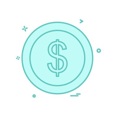 Doları simge tasarlamak vektör