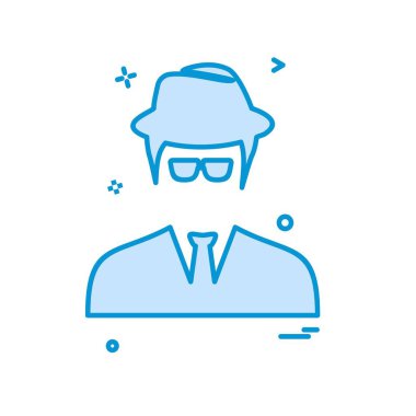 Avatar erkek simge tasarım vektörü