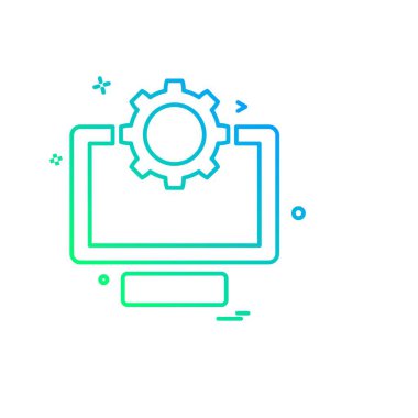 Bilgisayar simgesi tasarım vektörü 