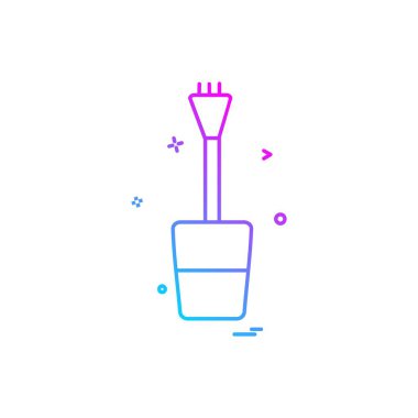 Makyaj simgesi tasarım vektörü