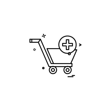 Alışveriş simge tasarlamak vektör 