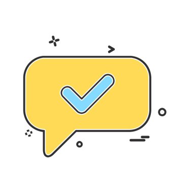 İleti simgesi tasarım vektörü