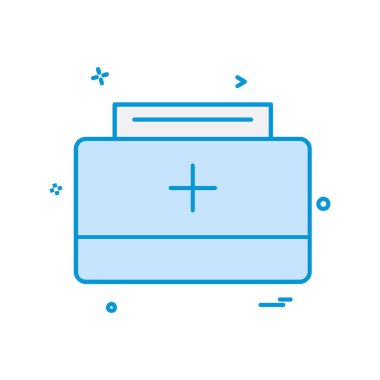 Tıbbi simge tasarım vektörü