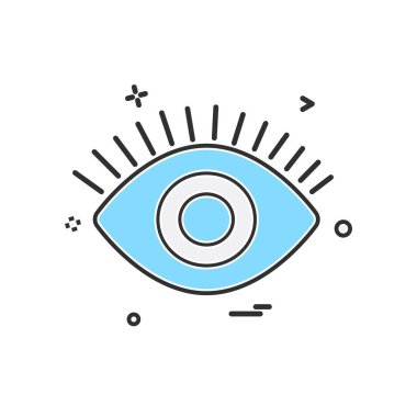 göz simgesi tasarım vektörü