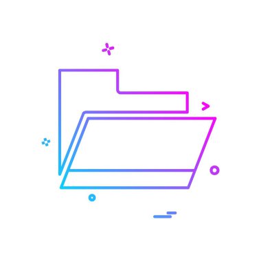 Klasör simge tasarlamak vektör