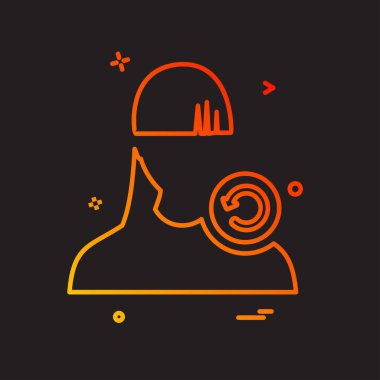 Kadın avatar simge tasarlamak vektör