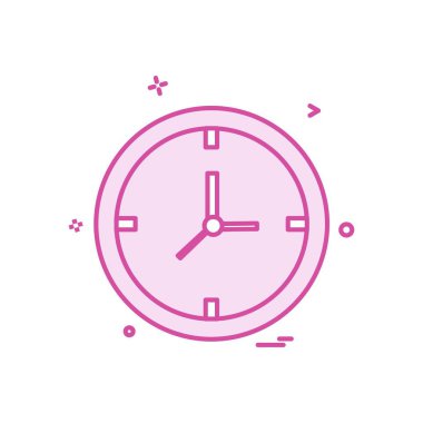 saat simgesi vektör tasarımı