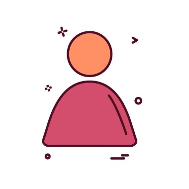 Avatar simge tasarım vektörü