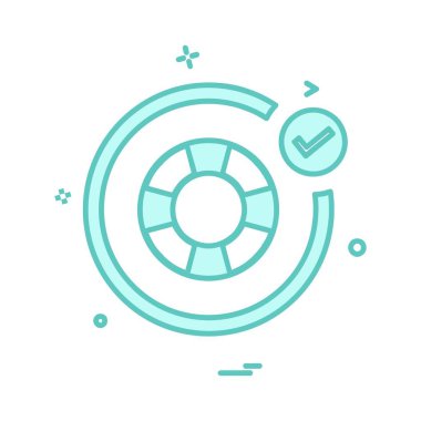 Yüzme simgesi tasarım vektörü 