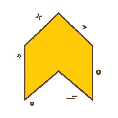 Ok simgesi tasarım vektörü