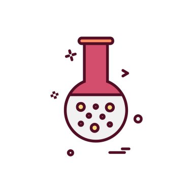 Şişesi simgesi tasarım, renkli vektör çizim