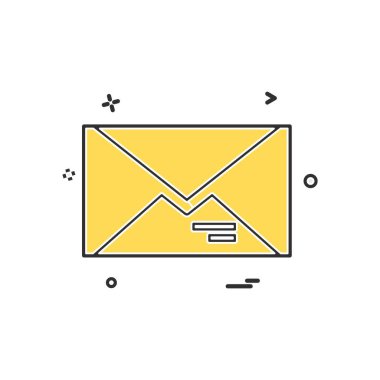 İleti simge tasarlamak vektör