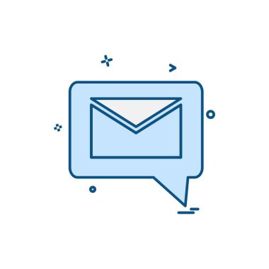 İleti simge tasarlamak vektör