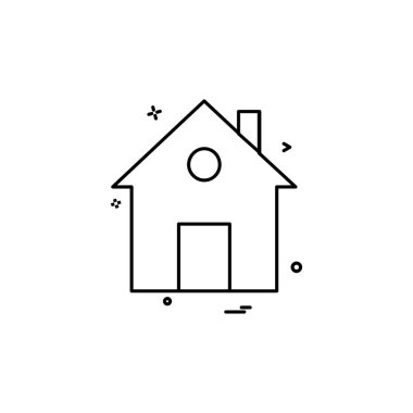 Ev simgesi tasarım vektörü 