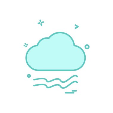 Sadece simge vektör üzerinde beyaz baclground hava