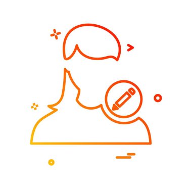 Kadın simge tasarlamak vektör