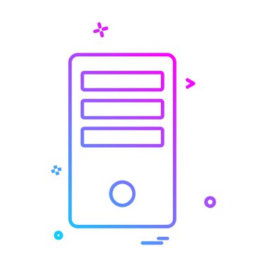 Bilgisayar simgesi tasarım vektörü