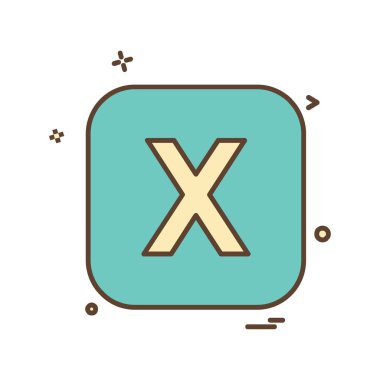 İngilizce alfabe simge tasarlamak vektör 