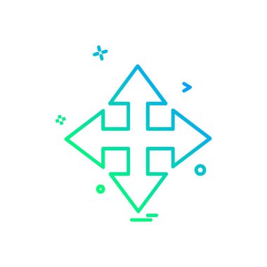 Ok simgesi tasarım vektörü