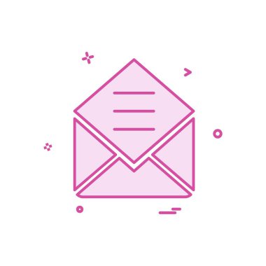 Zarf simgesi tasarım vektörü