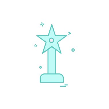 Ödül simgesi tasarım vektörü