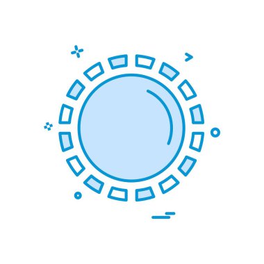 Güneş simgesi tasarım vektörü