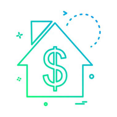 Emlak simge tasarlamak vektör