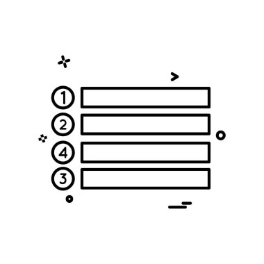 Menü düğmeleri simge tasarım vektörü