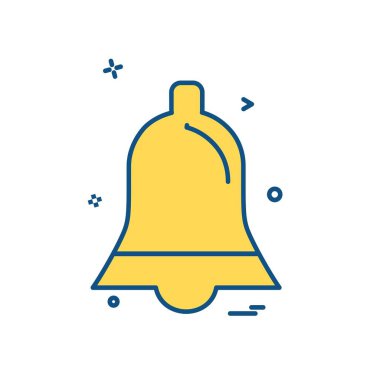 Çan simgesi tasarım vektörü