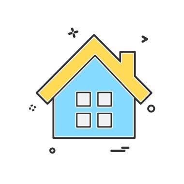 Ev simgesi tasarım vektörü